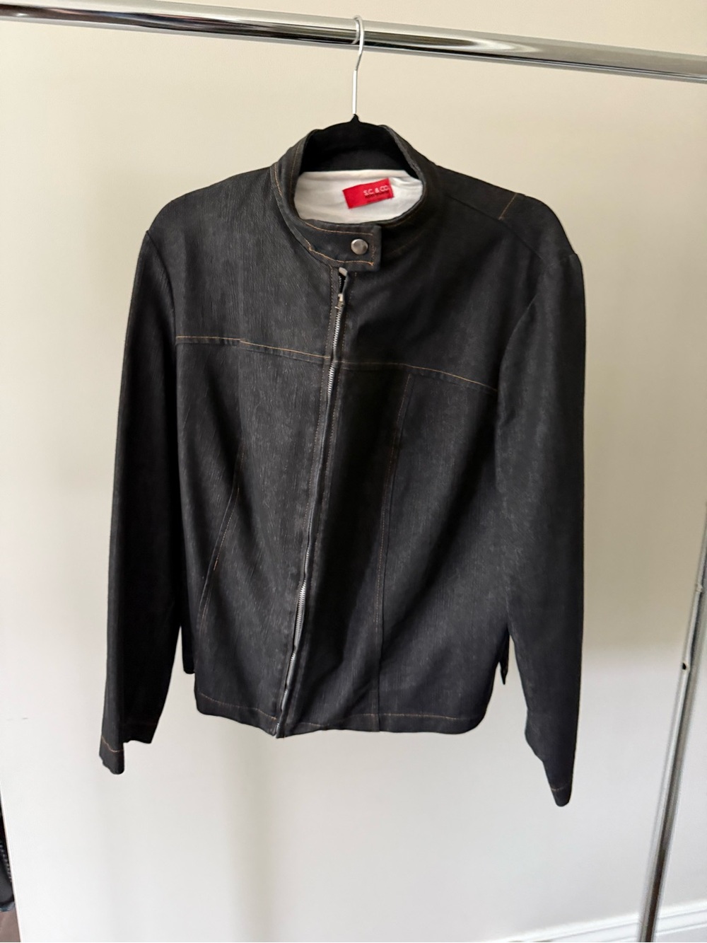 Indigo Denim Zip Front Jacket